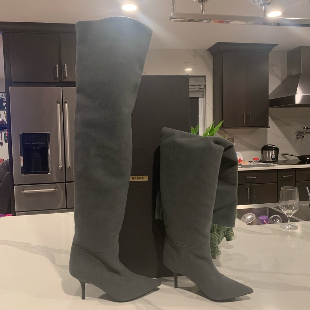 Yeezy Moleskin Thigh High Boot 36.5 $800